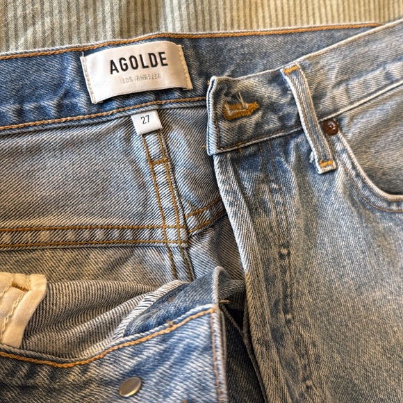 Agolde Lana Mid Rise Straight Slice - Picture 6 of 13